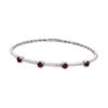 Ruby Diamond Bangle Bracelet