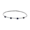 Sapphire Diamond Bangle Bracelet