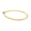 Emerald Diamond Bangle Bracelet