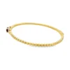Beaded Ruby Bangle Bracelet