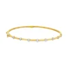 Diamond Station Bangle Bracelet