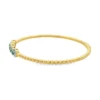 Beaded Emerald Bangle Bracelet