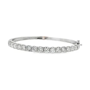 Diamond Line Bangle Bracelet