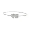 Diamond Heart Motif Bangle
