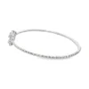 Diamond Heart Motif Bangle