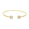 Baguette Diamond Flexible Bangle