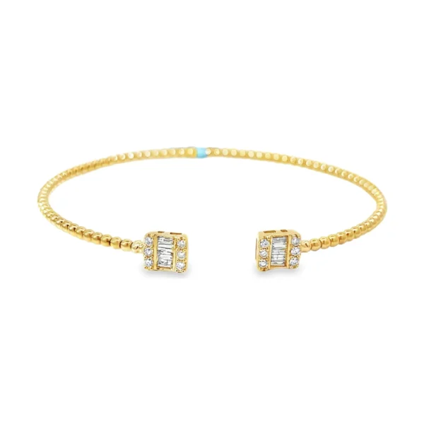 Baguette Diamond Flexible Bangle