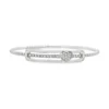 Heart Diamond Bangle Bracelet