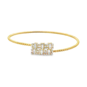 Diamond Flexible Bangle Bracelet