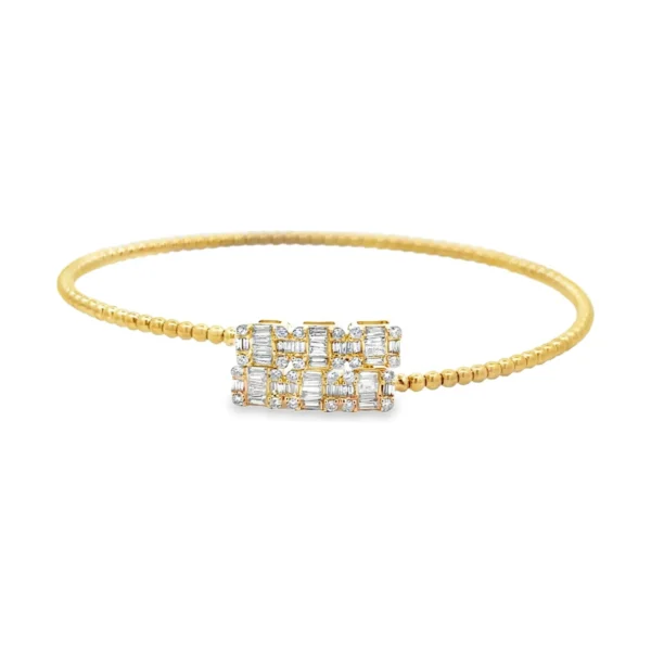 Diamond Flexible Bangle Bracelet