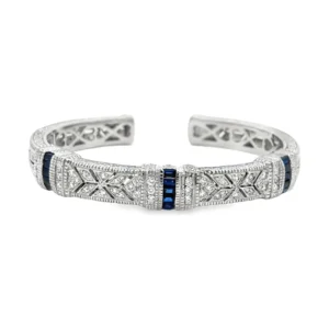 Diamond Open Cuff Bangle