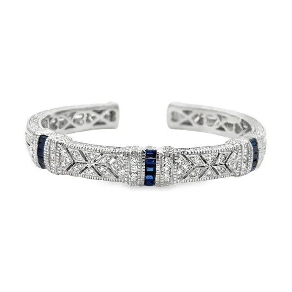Diamond Open Cuff Bangle