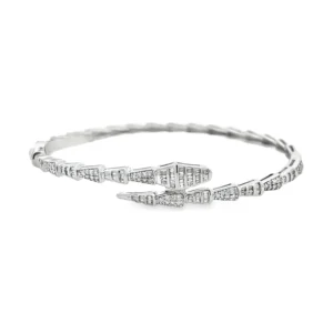 Snake Diamond Bangle Bracelet