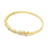 Crisscross Diamond Bangle Bracelet