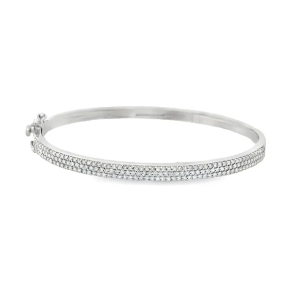 Pave Diamond Bangle Bracelet