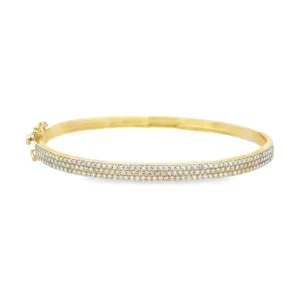 Pave Diamond Bangle Bracelet