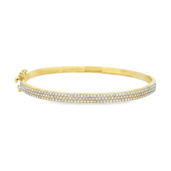 Pave Diamond Bangle Bracelet