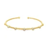 Beaded Diamond Cuff Bangle
