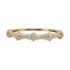 Pave Diamond Bamboo Bangle