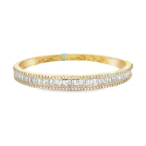 Baguette Diamond Bangle Bracelet