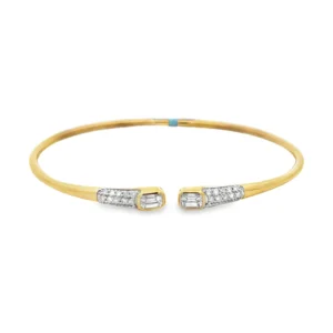 Diamond Open Cuff Bangle
