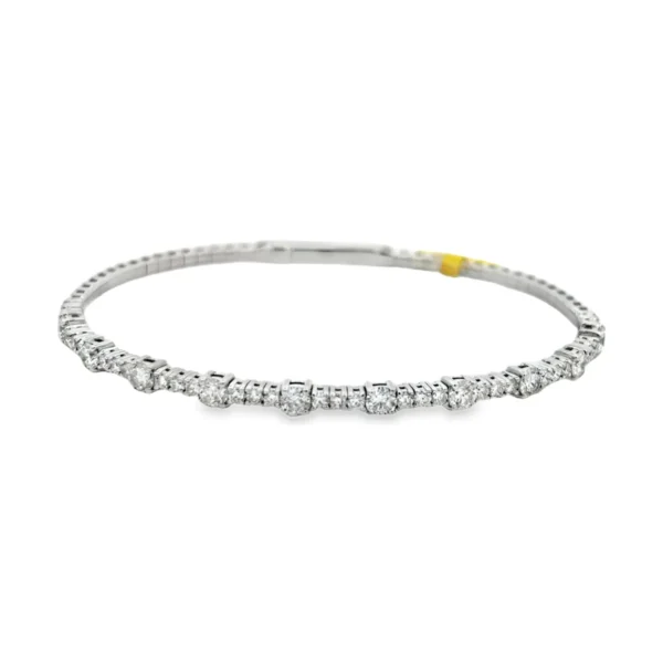 Round Diamond Bangle Bracelet