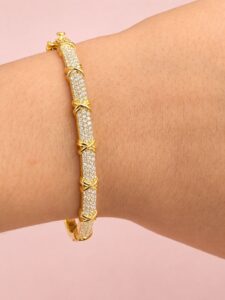 Pave Diamond Bangle Bracelet