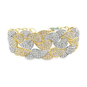 Paisley Diamond Bangle Bracelet