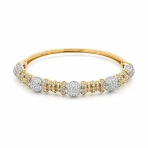 Pave Diamond Station Bangle