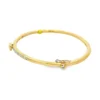 Bezel Diamond Bangle Bracelet