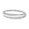 Baguette Diamond Bypass Bangle