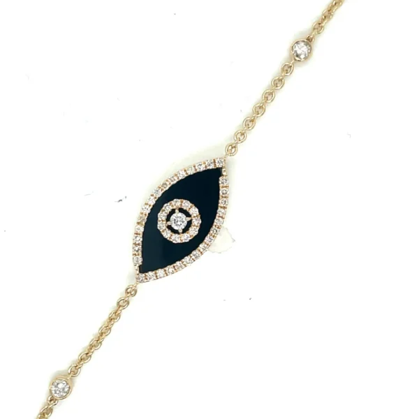 Onyx Evil Eye Bracelet