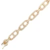 Diamond Oval Link Bracelet