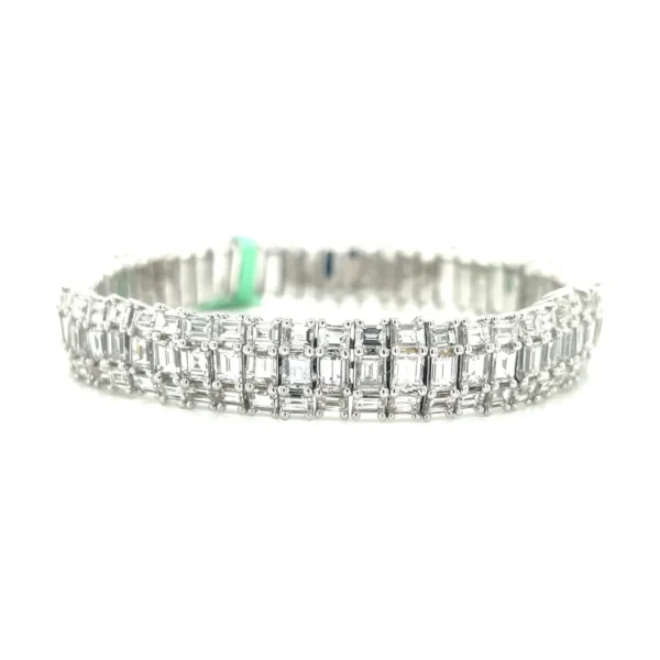 Baguette Diamond Flexible Bangle