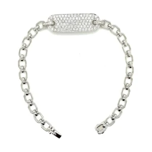 Diamond Bar Chain Bracelet