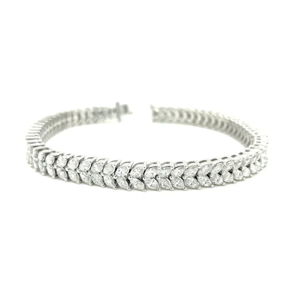 Marquise Diamond Laurel Bracelet