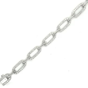 Diamond Link Chain Bracelet