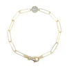 Diamond Disc Link Bracelet