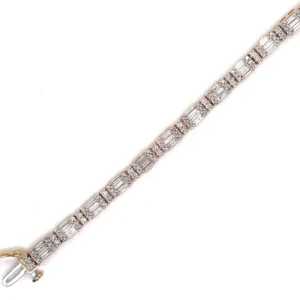 Baguette Diamond Line Bracelet