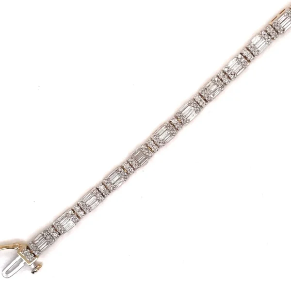 Baguette Diamond Line Bracelet