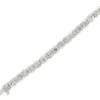 Cluster Diamond Tennis Bracelet