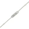 Diamond Oval Link Bracelet