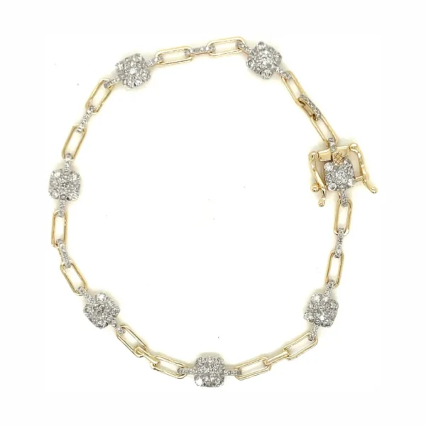 Diamond Link Fashion Bracelet