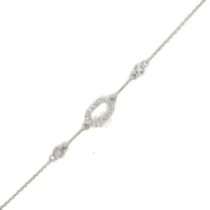 Oval Link Diamond Bracelet