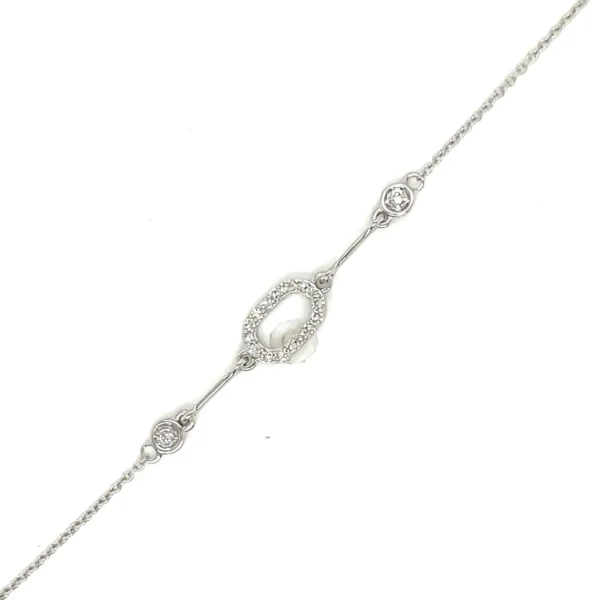 Oval Link Diamond Bracelet