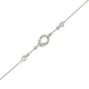 Teardrop Diamond Chain Bracelet