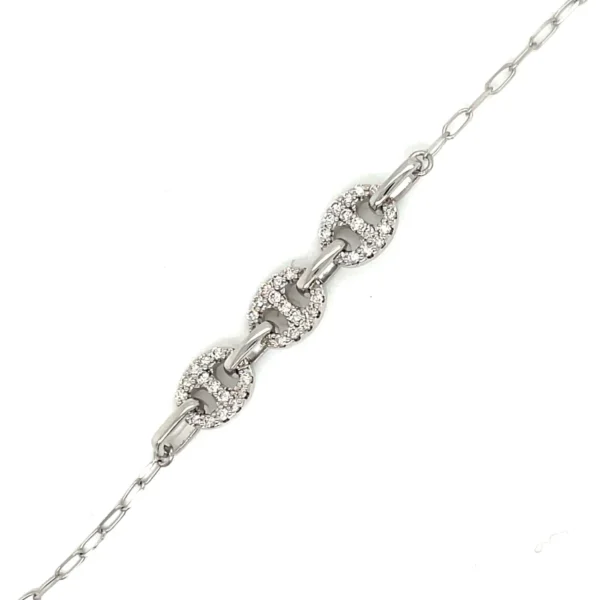 Diamond Link Chain Bracelet