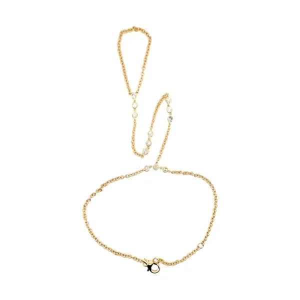 Diamond Bezel Chain Bracelet