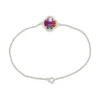 Multicolor Gemstone Cluster Bracelet