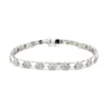 Diamond Cluster Link Bracelet